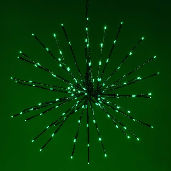 16" Green SuperNova Starburst Lighted Branches, Green LED Lights, 1 pc