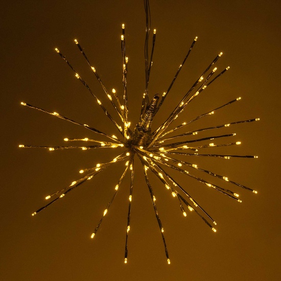 16" Gold SuperNova Starburst Lighted Branches, Warm White LED Lights, 1 pc