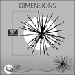 16" Silver SuperNova Starburst Lighted Branches, Multicolor LED Lights, 1 pc