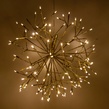 16" Gold UltraBright Starburst Lighted Branches, Warm White LED Flashing Lights, 1 pc