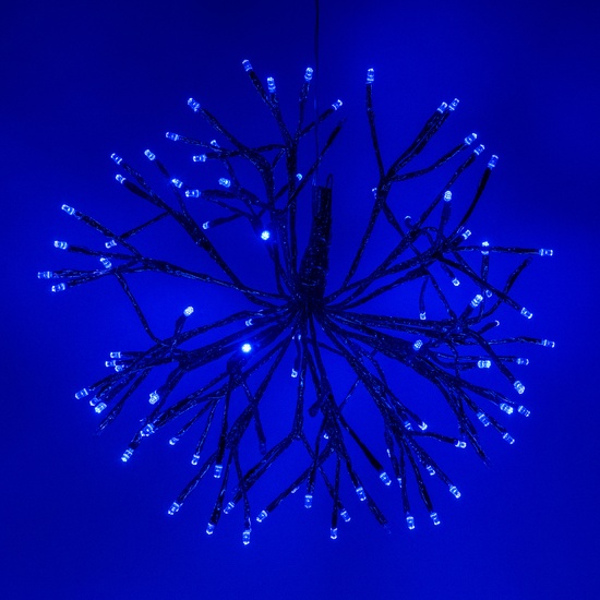16" Blue UltraBright Starburst Lighted Branches, Blue LED Flashing Lights, 1 pc