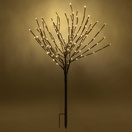 Brown Glimmer Spray Lighted Branches with Warm White LED Twinkle Lights, 1 pc