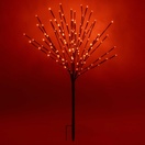 Brown Glimmer Spray Lighted Branches with Amber LED Lights, 1 pc