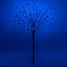 Brown Glimmer Spray Lighted Branches with Blue LED Lights, 1 pc