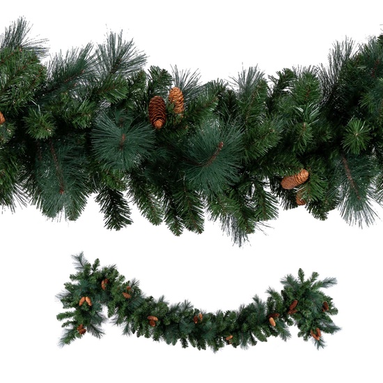 9' x 14" Mixed Noble Commercial Unlit Christmas Garland