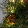 30" Pre-lit Commercial Mixed Noble LED Christmas Wreath, 50 Warm White Lights