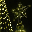 4' Warm White LED Animated Outdoor Lightshow Tree, Black Frame