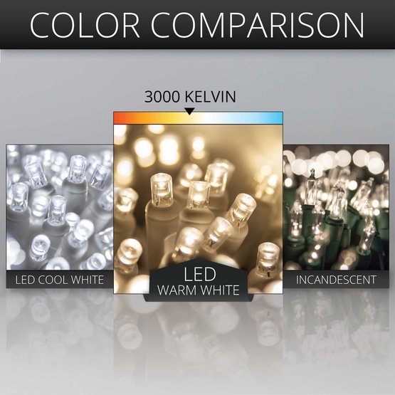 150 Warm White LED Curtain Lights
