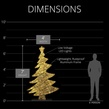 7' 2.5D LED Christmas Tree