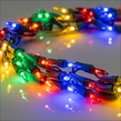 9' LED Garland Lights, 300 Multicolor Lights, Green Wire