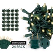 50 Warm White Outdoor LED Christmas Tree Lights, Mini 5MM, 6" Spacing, Contractor Pack