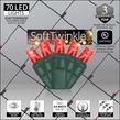 5mm 4' x 6' Red SoftTwinkle LED Net Lights, Green Wire