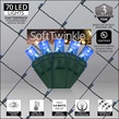 5mm 4' x 6' Blue SoftTwinkle LED Net Lights, Green Wire