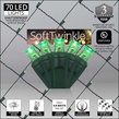 5mm 4' x 6' Green SoftTwinkle LED Net Lights, Green Wire