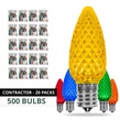 C9 Multicolor OptiCore LED Christmas Light Bulbs, Contractor Pack