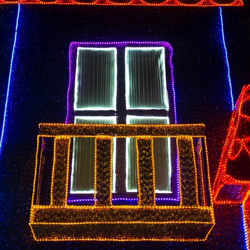 150' Yellow LED Rope Light, 2 Wire 1/2", 120 Volt