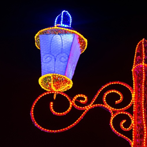 Yellow LED Rope Light, 2 Wire 1/2