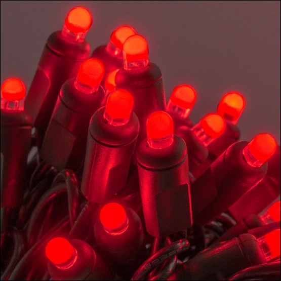 70 D5 TM Red Lux360 TM LED Christmas Lights, 4" Spacing