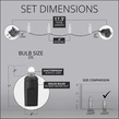 70 D5 TM Multi Color Lux360 TM LED Christmas Lights, 4" Spacing