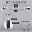 70 D5 TM Multi Color Lux360 TM LED Christmas Lights, 4" Spacing