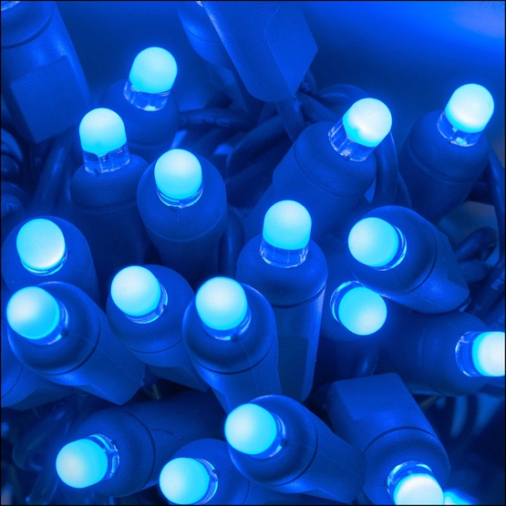 70 D5 TM Blue Lux360 TM LED Christmas Lights, 4" Spacing