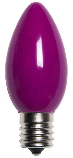 C9 Purple Christmas Light Bulbs, Opaque