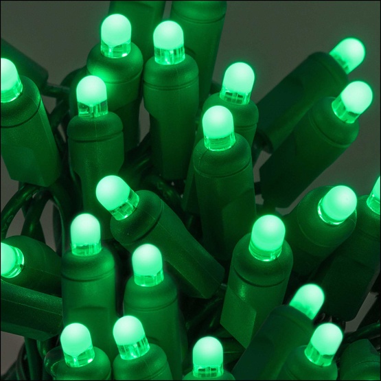 70 D5 TM Green Lux360 TM LED Christmas Lights, 4" Spacing