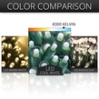 70 D5 TM Cool White Lux360 TM LED Christmas Lights, 4" Spacing