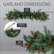 9' x 14" Mixed Noble Commercial Unlit Christmas Garland