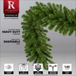 9' x 14" Sequoia Fir Commercial Unlit Christmas Garland