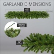 9' x 14" Sequoia Fir Commercial Unlit Christmas Garland