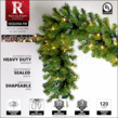 9' x 14" Sequoia Fir SoftTwinkle Prelit Commercial LED Christmas Garland, 100 Warm White Lights