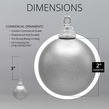 2" Red Shatterproof Commercial Christmas Ornament, Matte Finish