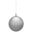4" Silver Shatterproof Commercial Christmas Ornament, Matte Finish