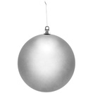 Silver Shatterproof Commercial Christmas Ornament, Matte Finish