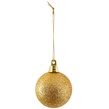 2" Gold Shatterproof Commercial Christmas Ornament, Glitter Finish
