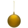 4" Gold Shatterproof Commercial Christmas Ornament, Matte Finish