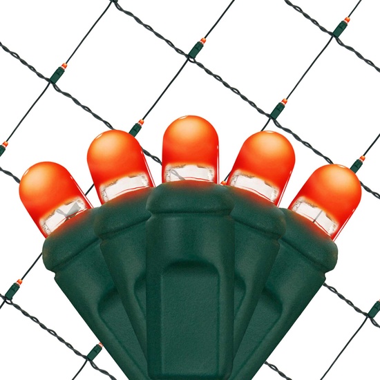 4' x 6' Lux360 TM Red D5 TM LED Net Lights, Green Wire
