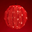 8" Red Polymesh Light Ball Cover