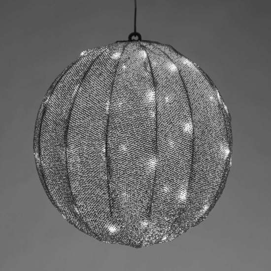 8" Silver Polymesh Light Ball Cover