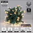 50 5mm Warm White SoftTwinkle LED Christmas Lights, 4" Spacing