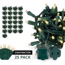 5mm Warm White LED Christmas Lights, Contractor Pack
