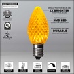 Kringle Traditions TM C7 120V Dimmable Gold LED Christmas Light Bulbs