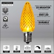 Kringle Traditions TM C9 120V Dimmable Gold LED Christmas Light Bulbs