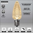 Kringle Traditions TM C9 120V Dimmable Warm White LED Christmas Light Bulbs