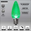 Kringle Traditions TM C9 120V Dimmable Green LED Christmas Light Bulbs