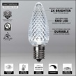 Kringle Traditions TM C9 120V Dimmable Cool White LED Christmas Light Bulbs