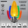 Kringle Traditions TM C9 120V Dimmable Multicolor LED Christmas Light Bulbs