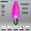 Kringle Traditions TM C9 120V Dimmable Pink LED Christmas Light Bulbs
