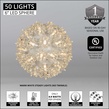 6" Warm White T5 LED Starlight Sphere, 50 Lights